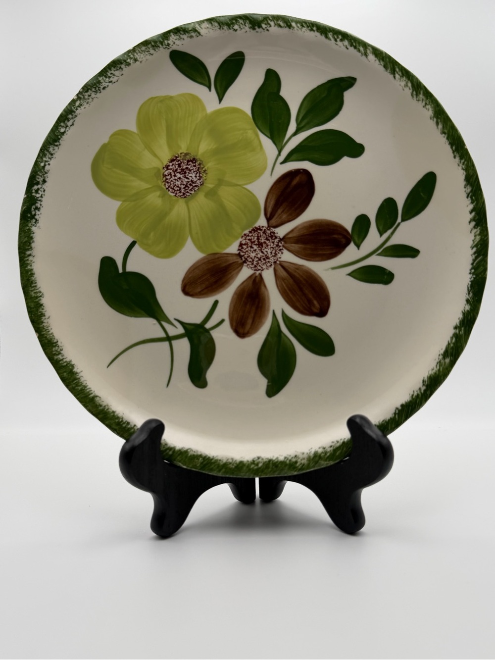 Blue Ridge Pottery - “Green Briar” Dinner Plate - 9.5”